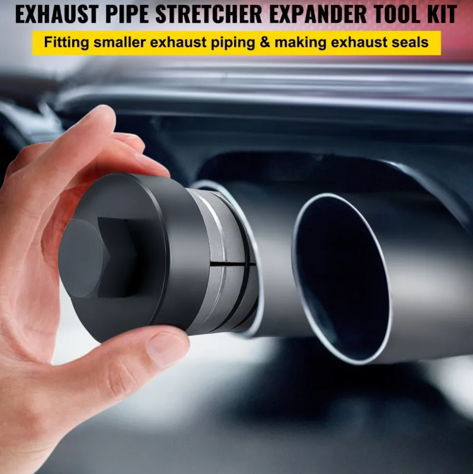 VEVOR Pipe Stretcher Kit, Exhaust Pipe Stretcher Kit 1-5/8" to 4-1/4", Exhaust Pipe Expander Kit for Tail Pipe Tube, Exhaust Pipe Expander Tool with Storing Case, 7 Pcs Pipe Expander, Exhaust Stretc