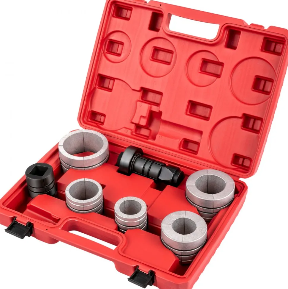 VEVOR Pipe Stretcher Kit, Exhaust Pipe Stretcher Kit 1-5/8" to 4-1/4", Exhaust Pipe Expander Kit for Tail Pipe Tube, Exhaust Pipe Expander Tool with Storing Case, 7 Pcs Pipe Expander, Exhaust Stretc