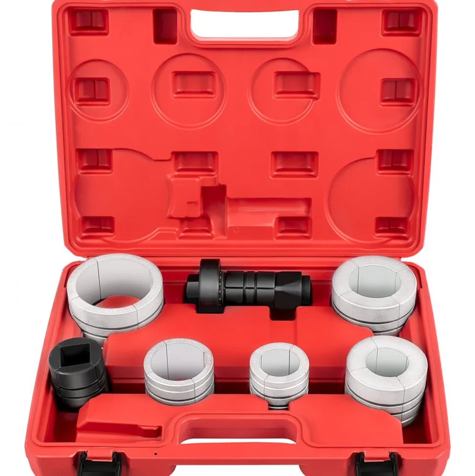 VEVOR Pipe Stretcher Kit, Exhaust Pipe Stretcher Kit 1-5/8" to 4-1/4", Exhaust Pipe Expander Kit for Tail Pipe Tube, Exhaust Pipe Expander Tool with Storing Case, 7 Pcs Pipe Expander, Exhaust Stretc