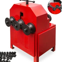VEVOR Pipe Tube Bender, 9 Round and 8 Square Die Set Electric Pipe Tube Bender 1.5KW Multi-function Electric Pipe Bender