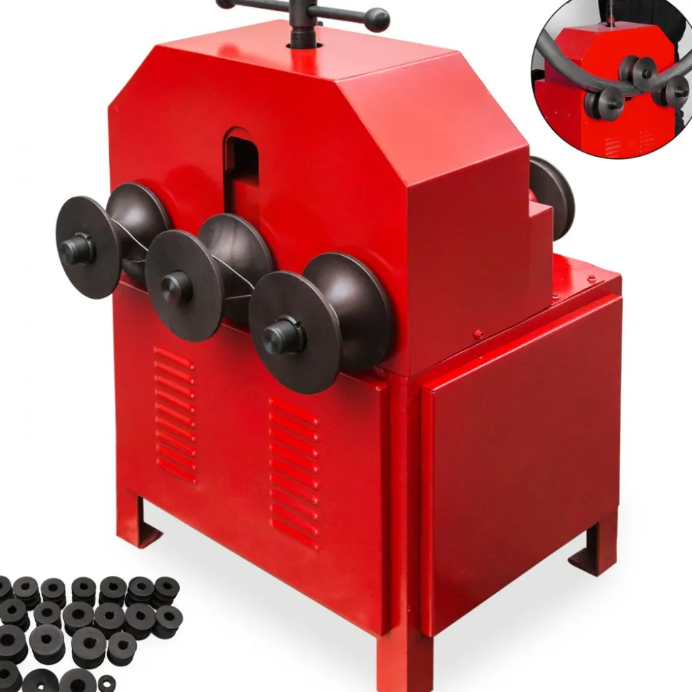 VEVOR Pipe Tube Bender, 9 Round and 8 Square Die Set Electric Pipe Tube Bender 1.5KW Multi-function Electric Pipe Bender