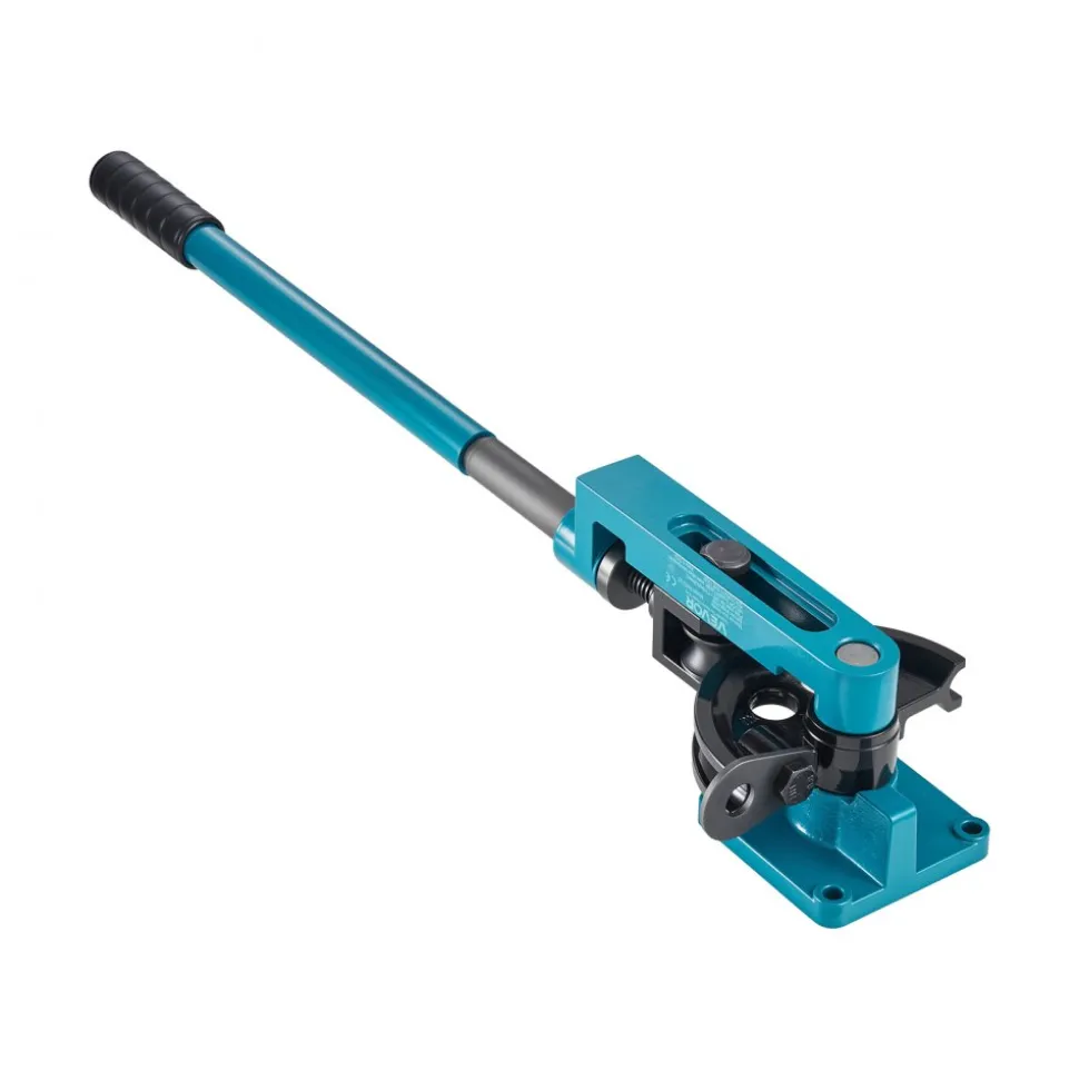 VEVOR Pipe Tube Bender, 3/8" to 1" Manual Pipe Tube Bender, with 7 Dies, Heavy Duty Tube Bender Tubing of Steel Metal Copper, for Repair Shops, Blue