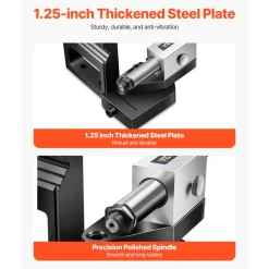VEVOR Pipe Tube Notcher, 1/2 to 3-inch Tubing Notcher with 0 to 50° Adjustable Angle, Pipe and Tube Notching Tool for Repair Shops, Home Projects, Metalworking