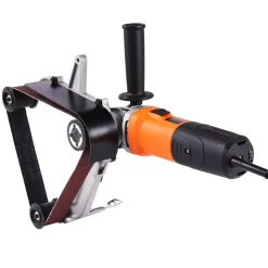 VEVOR Pipe Tube Polisher Sander, 1000W Pipe Belt Sander with 6 Variable Speeds 1100-3200rpm, Professional Belt Sander Grinding Machine with 3PCS Sanding Belts for Burnishing Finishing Rust Removal
