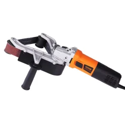VEVOR Pipe Tube Polisher Sander, 1000W Pipe Belt Sander with 6 Variable Speeds 1100-3200rpm, Professional Belt Sander Grinding Machine with 3PCS Sanding Belts for Burnishing Finishing Rust Removal