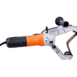 VEVOR Pipe Tube Polisher Sander, 1000W Pipe Belt Sander with 6 Variable Speeds 1100-3200rpm, Professional Belt Sander Grinding Machine with 100PCS Sanding Belts for Burnishing Finishing Rust Removal