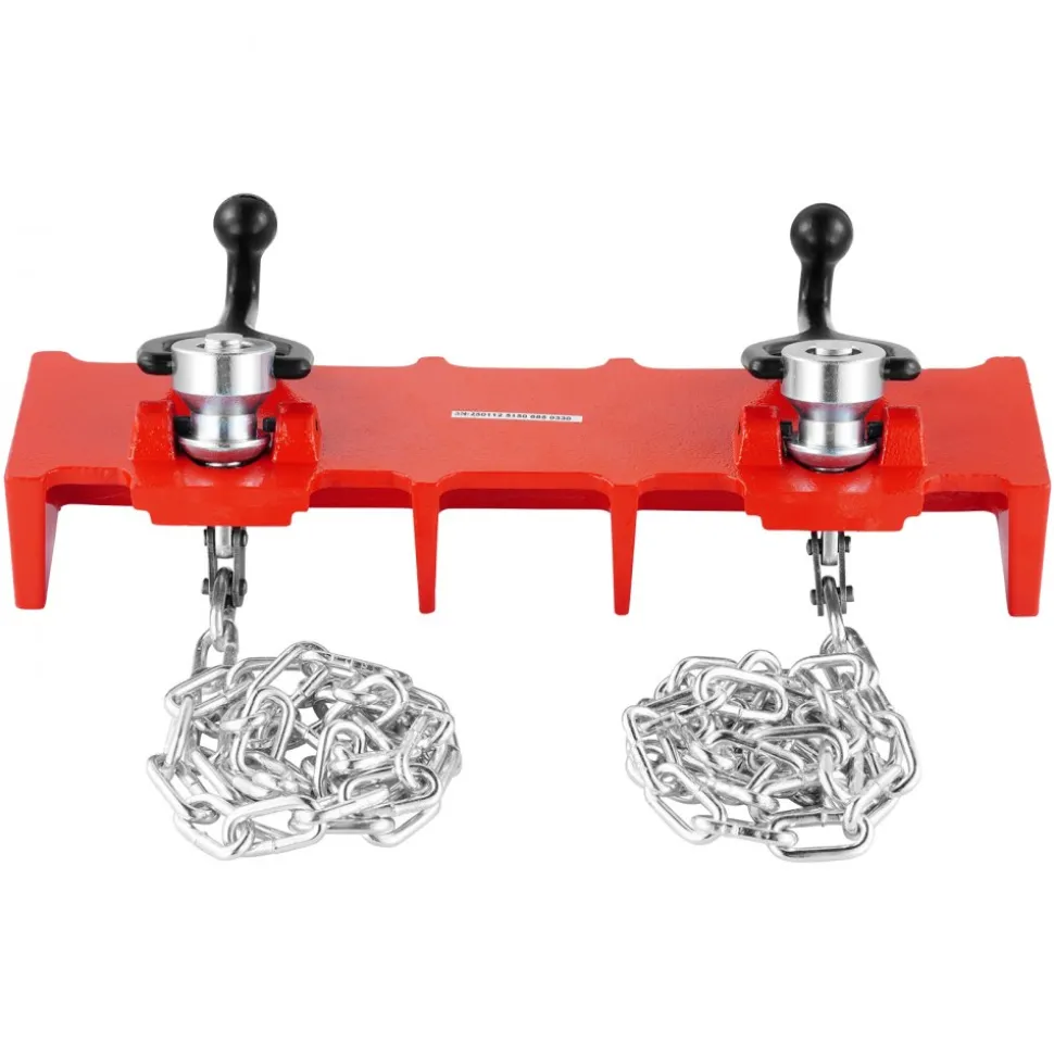 VEVOR Pipe Welding Vise, 1/2" to 8" Pipe Welding Clamp with Dual Chains & Crank Handles, Heavy-Duty Cast Iron Welding Vise for a Variety of Pipes
