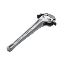 VEVOR Pipe Wrench, 14" Aluminum Straight Pipe Wrench, Automatic Jaw Adjustment, Adjustable Plumbing Wrench, Easy to Carry, Ergonomic Handle, Hangable Design, for Water Pipes, Automotive Repairs