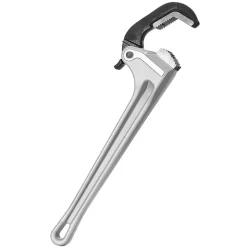 VEVOR Pipe Wrench, 18" Aluminum Straight Pipe Wrench, Automatic Jaw Adjustment, Adjustable Plumbing Wrench, Easy to Carry, Ergonomic Handle, Hangable Design, for Water Pipes, Automotive Repairs