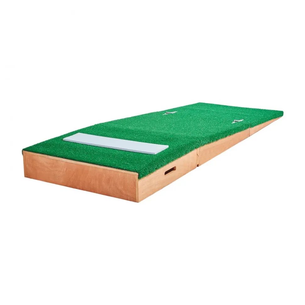 VEVOR Pitching Mound, Portable Baseball Pitcher's Mound, 85 in Indoor Outdoor Pitching Practice and Training Equipment, Softball Pitching Aids with Antifade Turf, Pitching Rubber, Adjustable Base