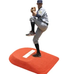 VEVOR Pitching Mound, Portable Baseball Game Mound, 42 in Indoor Outdoor Pitching Practice and Training Equipment, One-Piece Softball Pitching Aids with Antifade Turf and Pitching Rubber