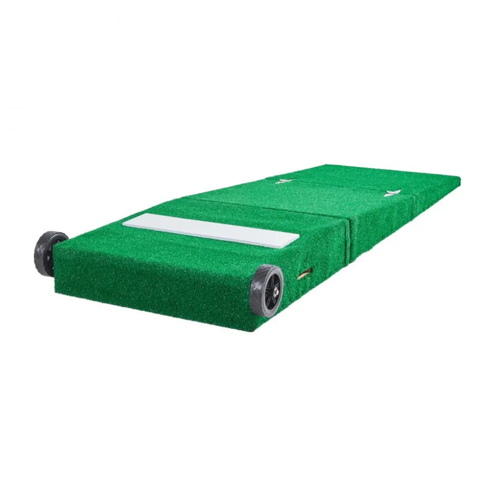 VEVOR Pitching Mound, Portable Baseball Pitcher's Mound, 90 in IIndoor Outdoor Pitching Practice and Training Equipment, Softball Pitching Aids with Antifade Turf, Pitching Rubber, Carry Handles