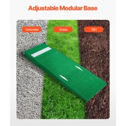 VEVOR Pitching Mound, Portable Baseball Pitcher's Mound, 90 in IIndoor Outdoor Pitching Practice and Training Equipment, Softball Pitching Aids with Antifade Turf, Pitching Rubber, Carry Handles