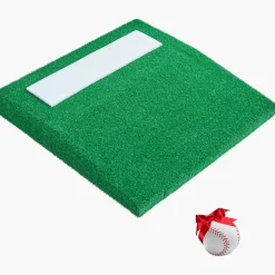 VEVOR Pitching Mound, Portable Baseball Pitcher's Mound, 31 in Indoor Outdoor Pitching Practice and Training Equipment, Softball Pitching Aids with Antifade Turf, Pitching Rubber, Carry Handle