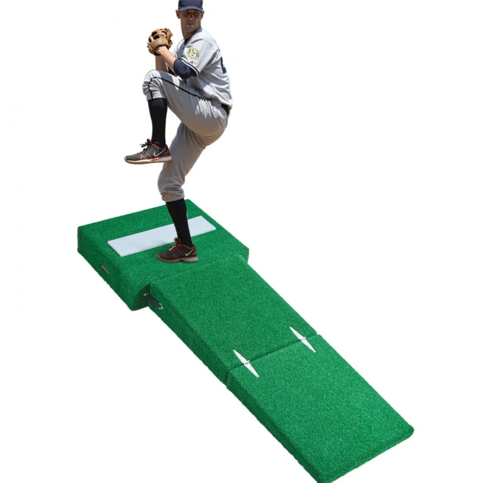 VEVOR Pitching Mound, Portable Baseball Pitcher's Mound, 77 in IIndoor Outdoor Pitching Practice and Training Equipment, Softball Pitching Aids with Antifade Turf, Pitching Rubber, Carry Handles