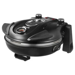 VEVOR Pizza Oven, 12 in Electric Pizza Maker, 1200W Electric Pizzas Cooker with Cordierite Stone, 5-Mode Temperature Control, Viewing Window for Precise Cooking, Heats up to 788 ˚F, for Home (Black)