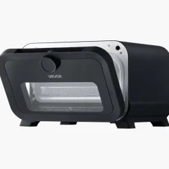VEVOR Pizza Oven, 8 Presets Electric Pizza Ovens Air Fry Combo, 12-Inch Indoor Pizza Maker Smart Knob Control , 750°F Max Temp, IPX4 Waterproof Countertop Pizza Cooker w/Pizza Stone,Fry Basket