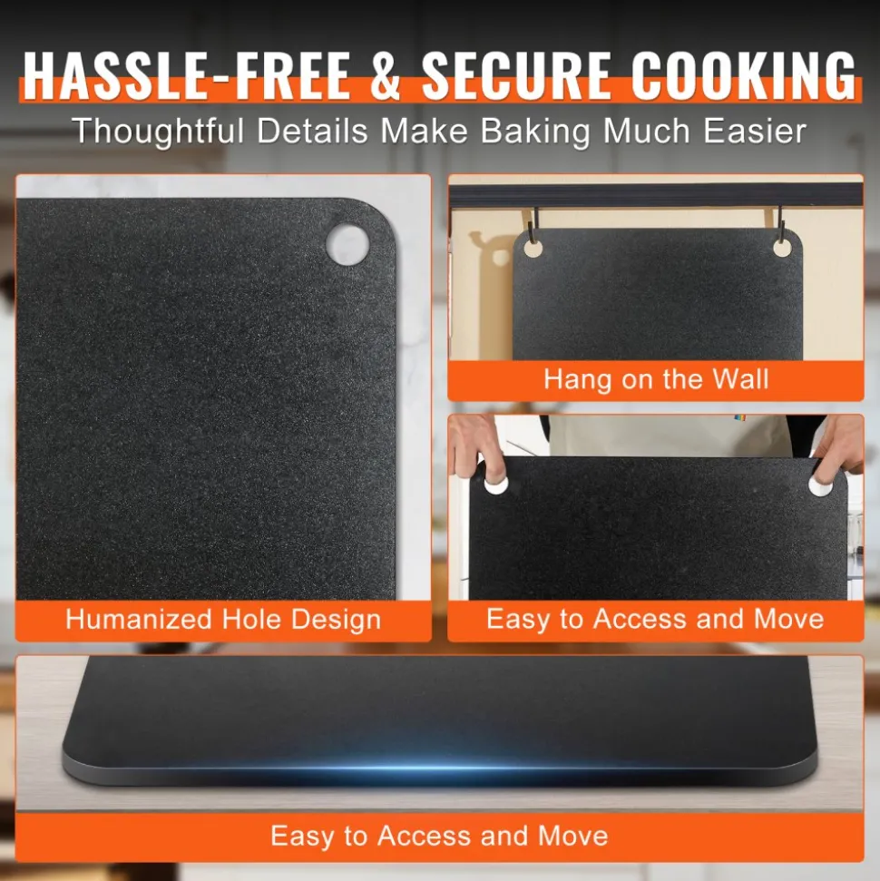 VEVOR Pizza Steel, 16" x 14.5" x 3/8" Pizza Steel Plate for Oven, Pre-Seasoned Carbon Steel Pizza Baking Stone with 20X Higher Conductivity, Heavy Duty Pizza Pan for Outdoor Grill, Indoor Oven