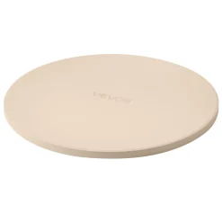 VEVOR Pizza Stone, 15 in Round Pizza Stone, 0.67 in Large Cordierite Baking-Stone with Metal Peel, Scrape, 1450℉ Heat-Resistant Cooking Stones, for Kitchen Oven, Baking Pizzas, BBQ Grilling
