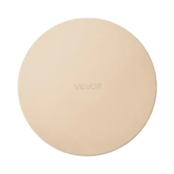 VEVOR Pizza Stone, 15 in Round Pizza Stone, 0.67 in Large Cordierite Baking-Stone with Metal Peel, Scrape, 1450℉ Heat-Resistant Cooking Stones, for Kitchen Oven, Baking Pizzas, BBQ Grilling