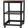 VEVOR Planer Stand, 100 lbs / 45 kg heavy loads, Three-Gear Height Adjustable Thickness Planer Table,with 4 Stable Casters & Storage Space, for most planers, saws, bench-top machines, power tools