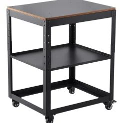 VEVOR Planer Stand, 100 lbs / 45 kg heavy loads, Three-Gear Height Adjustable Thickness Planer Table,with 4 Stable Casters & Storage Space, for most planers, saws, bench-top machines, power tools