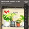 VEVOR Plant Stand with Grow Light, 4-Tier Plant Shelf with 45W Full Spectrum Grow Light, 3 Mode Plant Light with Timer and Wheel for Seed Starting, Metal Grow Light Shelf for Indoor Plants