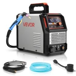 VEVOR Plasma Cutter, 65A Non-Touch Pilot Arc Plasma Cutting Machine, 110V/220V Dual Voltage Digital Display IGBT Inverter - with 2T/4T Function & Adjustable PA/PT Time for Home Repairs, Workshops