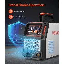 VEVOR Plasma Cutter, 50A Plasma Cutting Machine, 110V/220V Dual Voltage Digital Display IGBT Inverter - with 2T/4T Function & Adjustable PA/PT Time for Home Repairs, Workshops