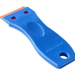 VEVOR Plastic Razor Blade Scraper, 2PCS Scraper Tool, 120PCS Plastic Blades, Cleaning Scraper Remover for Stickers, Decals, Adhesive, Labels, Paint from Glass, Car, Window, Caulk, No Scratches, Blue
