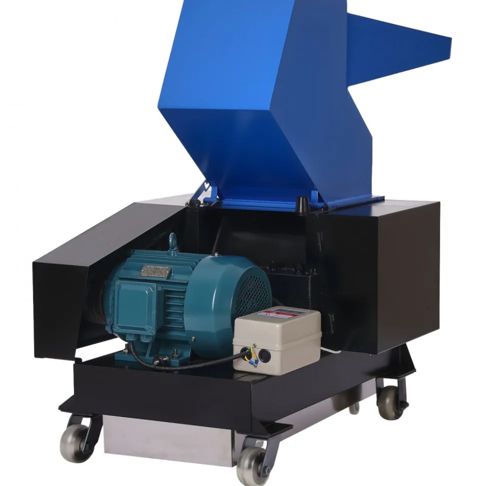 VEVOR Plastic Shredder Crusher, 5.5HP/4.0KW Plastic Grinder Granulator, 150-200kg/h Capacity Pulverizer Recycling Machine with Wheels, SDK-11 Blade & 8mm Mesh for PVC PTFE (220V 60Hz 3-Phase)
