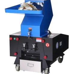 VEVOR Plastic Shredder Crusher, 10HP/7.5KW Plastic Grinder Granulator, 250-450kg/h Capacity Pulverizer Recycling Machine with Wheels, SDK-11 Blade & 10mm Mesh for PVC PTFE (220V 60Hz 3-Phase)