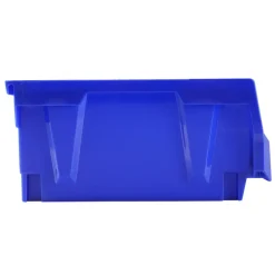 VEVOR Plastic Storage Bin, (11-Inch x 11-Inch x 5-Inch), Hanging Stackable Storage Organizer Bin, Blue/Red, 6-Pack, Heavy Duty Stacking Containers for Closet, Kitchen, Office, or Pantry Organization