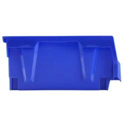 VEVOR Plastic Storage Bin, (11-Inch x 5-Inch x 5-Inch), Hanging Stackable Storage Organizer Bin, Blue/Red, 12-Pack, Heavy Duty Stacking Containers for Closet, Kitchen, Office, or Pantry Organization