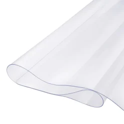 VEVOR Plastic Table Cover, 48 x 48 Inch 2.0 mm Thick Clear Table Protector, Round PVC Desk Mat, Waterproof & Easy Cleaning Desk Pad Tablecloth, for Office Dresser Dining Room Table Night Stand