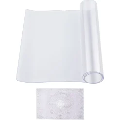 VEVOR Plastic Table Cover, 36 x 48 Inch 1.5 mm Thick Clear Table Protector, Rectangle PVC Desk Mat, Waterproof & Easy Cleaning Desk Pad Tablecloth, for Office Dresser Dining Room Table Night Stand
