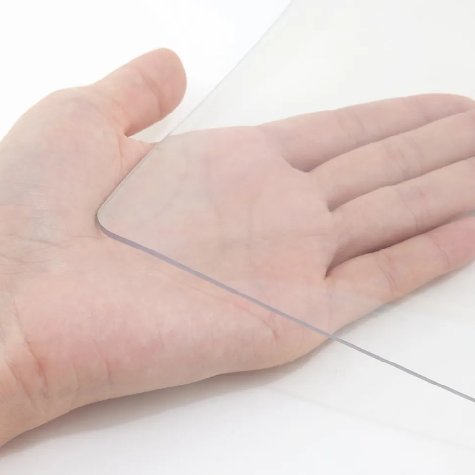 VEVOR Plastic Table Cover, 45"x100"x0.06", Transparent PVC Table Protector, Rectangle Clear Desk Mat, Water Oil Proof Table Cover for Dining Table Coffer Table Kitchen Worktable Dresser Cabinet, etc.