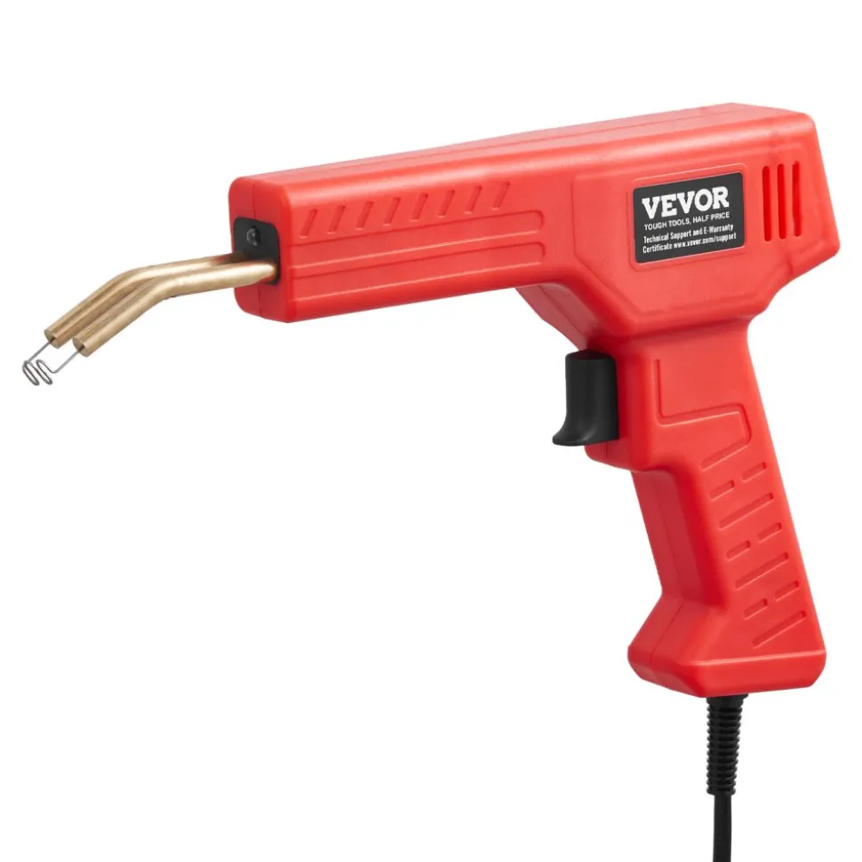 VEVOR Plastic Welder, 100W Plastic Welding Gun with 800PCS Hot Staples, Professional Hot Staple Welding Gun, Plastic Car Bumper Repair Kit with LED Light for Kayak, Toys, Plastic Crack Repair