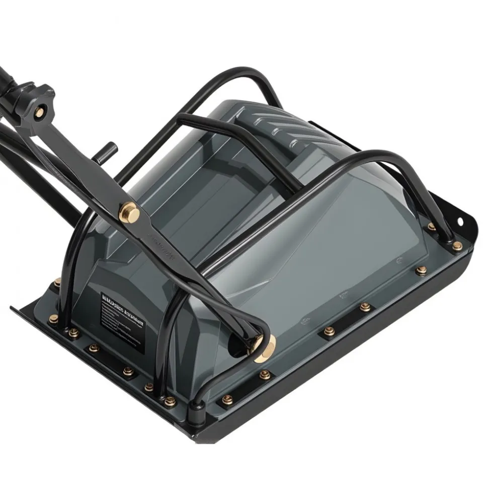 VEVOR Plate Compactor, 130W Output Electric Ground Rammer, 5 kN Force, 3.9 in Depth, 16 m/min Speed, 3304 sq.ft/h Efficiency, Gas Powered Soil Compaction Machine for Driveway, Pavement, Landscaping