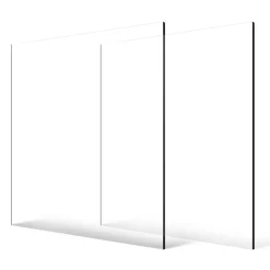VEVOR Plexiglass Acrylic Sheet, 2-Pack Plastic Sheets, 24 x 36 Inch 1/4 Inch Thick Clear Plastic Cast Transparent Glass for Crafting Projects, Replacement Picture Frame Glass, DIY Display, Easy to Cut