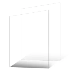 VEVOR Plexiglass Acrylic Sheet, 2-Pack Plastic Sheets, 24 x 36 Inch 1/4 Inch Thick Clear Plastic Cast Transparent Glass for Crafting Projects, Replacement Picture Frame Glass, DIY Display, Easy to Cut