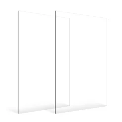 VEVOR Plexiglass Acrylic Sheets, 2-Pack Plastic Sheet, 24 x 48 Inch 1/8 Inch Thick Clear Plastic Cast Transparent Glass for Crafting Projects, Replacement Picture Frame Glass, DIY Display, Easy to Cut