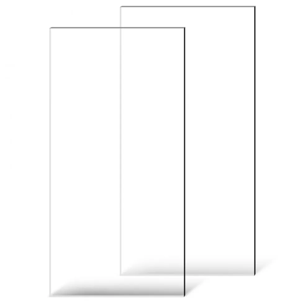 VEVOR Plexiglass Acrylic Sheets, 2-Pack Plastic Sheet, 24 x 48 Inch 1/8 Inch Thick Clear Plastic Cast Transparent Glass for Crafting Projects, Replacement Picture Frame Glass, DIY Display, Easy to Cut