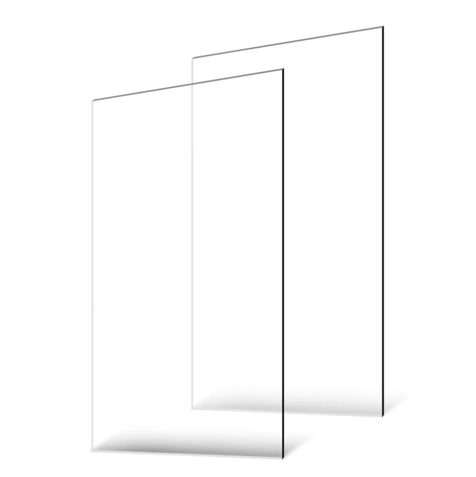 VEVOR Plexiglass Acrylic Sheets, 2-Pack Plastic Sheet, 24 x 48 Inch 1/8 Inch Thick Clear Plastic Cast Transparent Glass for Crafting Projects, Replacement Picture Frame Glass, DIY Display, Easy to Cut