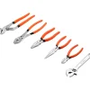 VEVOR Pliers and Wrench Set 6-Piece Utility Set Polished Carbon Steel Jaw, Hand Tools for DIY & Home Use, 10" Groove Joint, 10" Slip Joint, 8" Long Nose, 8" Combination, 6" Diagonal Pliers, 8" Wrench