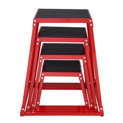 VEVOR Plyometric Jump Boxes, 12/18/24/30 Inch Plyo Box, Platform and Jumping Agility Box, Anti-Slip Fitness Exercise Step Up Box Set for Home Gym Training, Conditioning Strength Training, Red