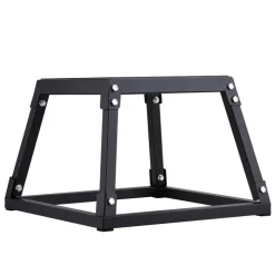 VEVOR Plyometric Jump Box, 12 Inch Plyo Box, Steel Plyometric Platform and Jumping Agility Box, Anti-Slip Fitness Exercise Step Up Box for Home Gym Training, Conditioning Strength Training, Black
