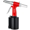 VEVOR Pneumatic Rivet Gun Kit with 3/32" 1/8" 5/32" 3/16" Nosepieces, 2425 LBS Pulling Force, 3-Claw Secure Grip, Air Pop Riveter Tool for Automotive, Construction, Industrial Manufacturing