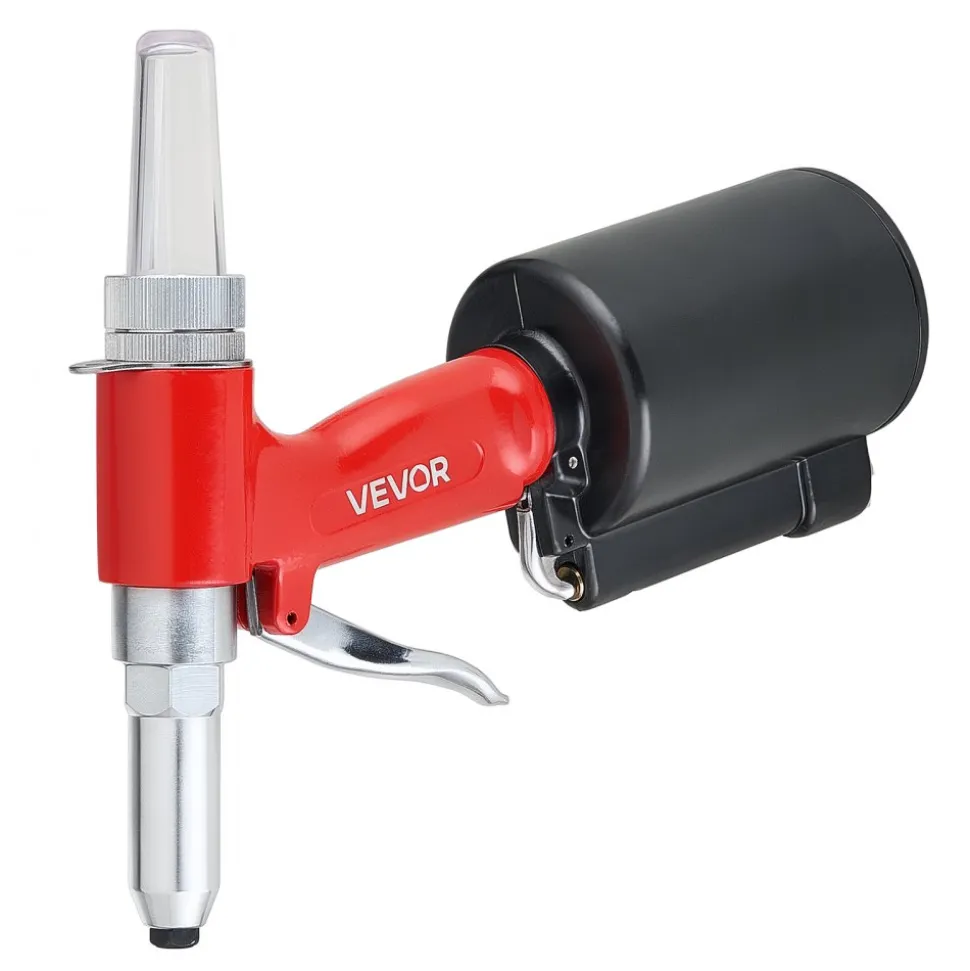 VEVOR Pneumatic Rivet Gun Kit with 3/32" 1/8" 5/32" 3/16" Nosepieces, 2425 LBS Pulling Force, 3-Claw Secure Grip, Air Pop Riveter Tool for Automotive, Construction, Industrial Manufacturing