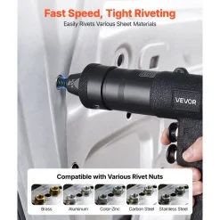 VEVOR Pneumatic Rivet Nut Gun Kit with 1/4